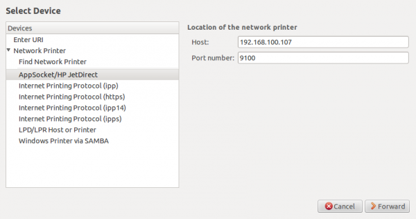 install the network printer on ubuntu install the network printer on ubuntu